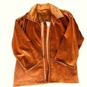 Vintage Velvet Paddle and Saddle Jacket Size 7/8